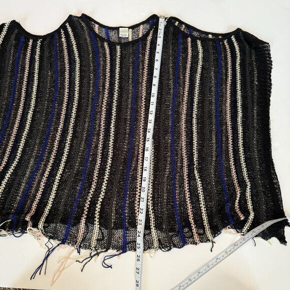 L Space Nightfall Swim Cover Up One Size Open Shoulder Beach Sweater Fringe Boho - Picture 14 of 15